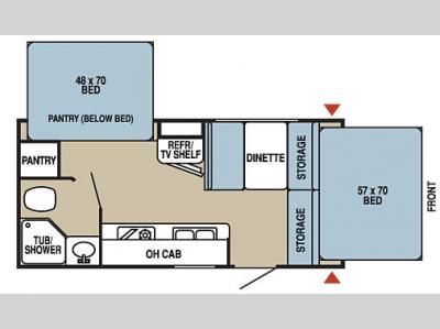 Floorplan - 2006 Starcraft  XP 18RB
