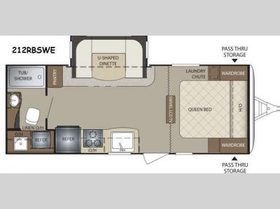 Floorplan - 2015 Keystone RV Bullet 212RBSWE