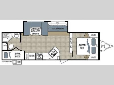 Floorplan - 2015 Dutchmen RV Kodiak 284BHSL Ultimate