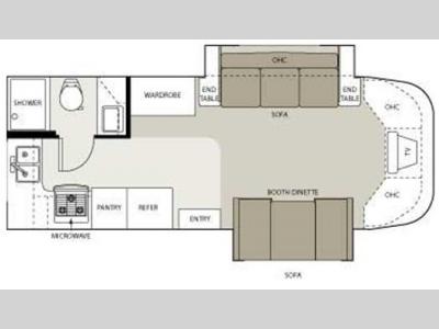 Floorplan - 2006 Four Winds RV Siesta 24BB