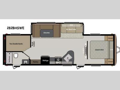 Floorplan - 2015 Keystone RV Springdale 282BHSSRWE