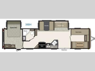 Floorplan - 2015 Keystone RV Springdale 38BH