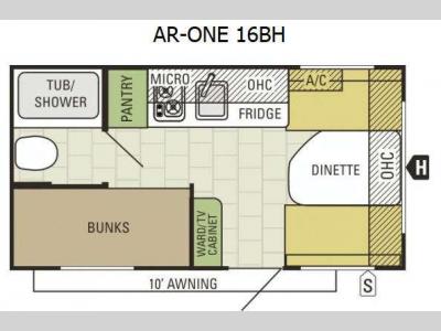 Floorplan - 2015 Starcraft AR-ONE 16BH