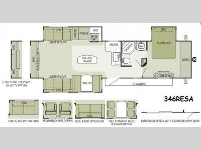 Floorplan - 2015 Starcraft Autumn Ridge 346RESA