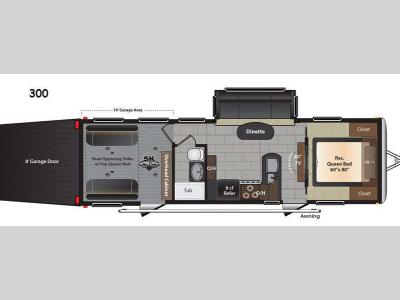 Floorplan - 2015 Keystone RV Impact 300