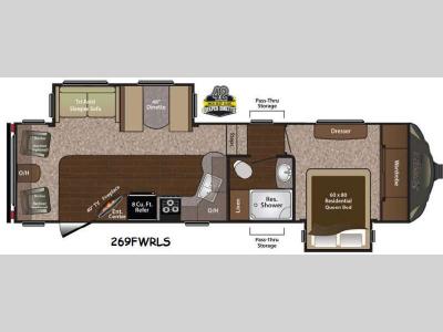 Floorplan - 2015 Keystone RV Sprinter 269FWRLS