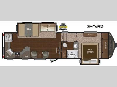 Floorplan - 2015 Keystone RV Sprinter 304FWRKS