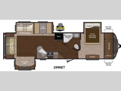 Floorplan - 2015 Keystone RV Sprinter 299RET