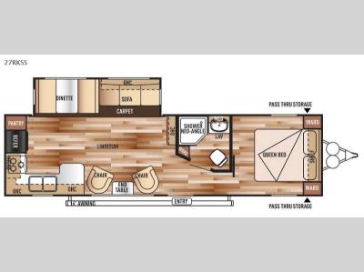Floorplan - 2015 Forest River RV Salem 27RKSS