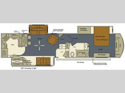 Floorplan - 2015 EverGreen RV Bay Hill 340RK