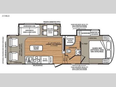 Floorplan - 2015 Forest River RV Wildcat 272RLX eXtraLite