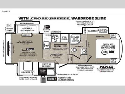 Floorplan - 2015 Forest River RV Wildcat 293REX eXtraLite