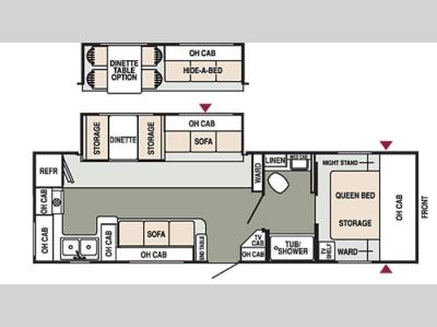 Floorplan - 2006 Starcraft  Aruba LITE 298RKS