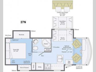 Floorplan - 2015 Itasca Sunstar 27N