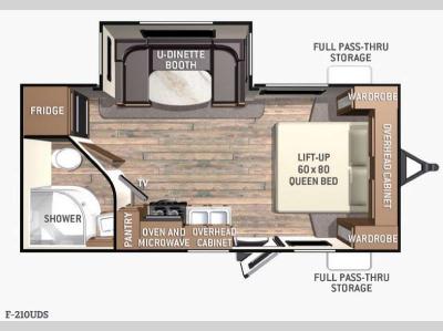 Floorplan - 2015 Cruiser Fun Finder F-210UDS