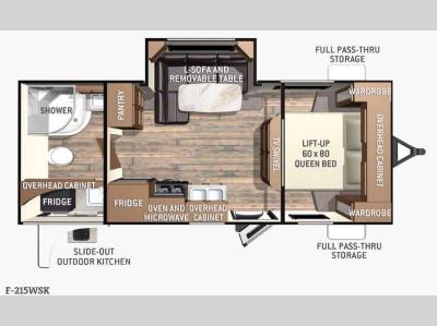Floorplan - 2015 Cruiser Fun Finder F-215WSK