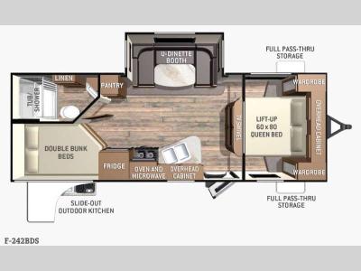 Floorplan - 2015 Cruiser Fun Finder F-242BDS
