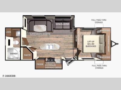 Floorplan - 2015 Cruiser Fun Finder F-266KIRB