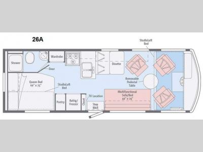 Floorplan - 2015 Itasca Tribute 26A