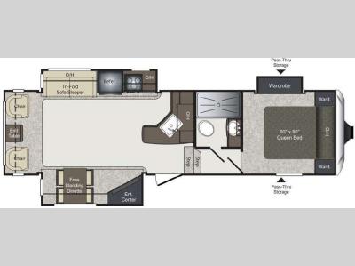 Floorplan - 2015 Keystone RV Laredo Super Lite 295SCK