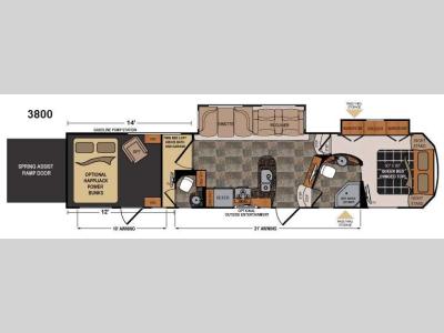 Floorplan - 2015 Dutchmen RV Voltage V3800