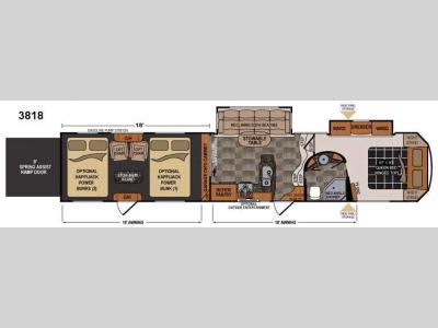 Floorplan - 2015 Dutchmen RV Voltage V3818