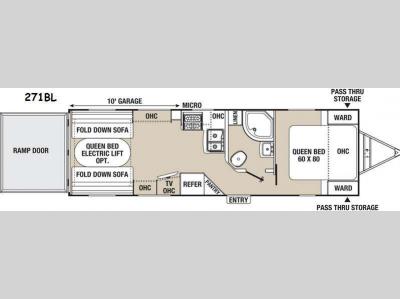 Floorplan - 2015 Coachmen RV Freedom Express 271BL