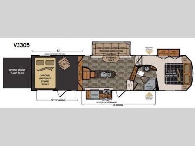 Floorplan - 2015 Dutchmen RV Voltage V-Series V3305