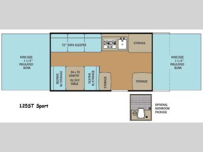 Floorplan - 2015 Coachmen RV Clipper Camping Trailers 125ST Sport Anniversary Edition