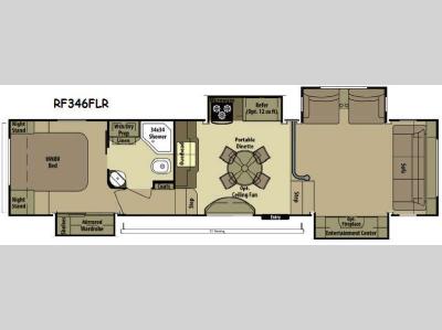 Floorplan - 2015 Open Range RV Roamer RF346FLR