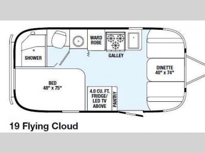 Floorplan - 2015 Airstream RV Flying Cloud 19