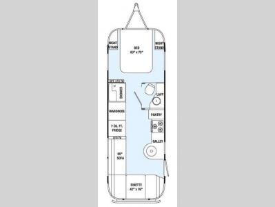 Floorplan - 2015 Airstream RV International Serenity 27FB