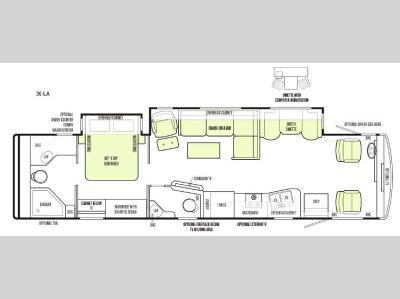 Floorplan - 2015 Tiffin Motorhomes Allegro 36 LA