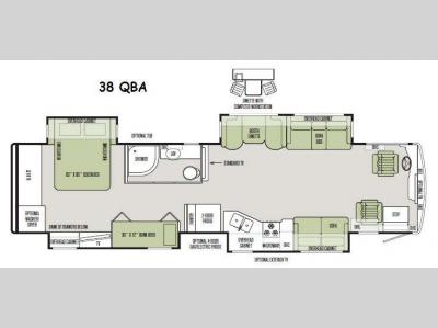 Floorplan - 2015 Tiffin Motorhomes Allegro RED 38 QBA