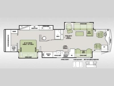 Floorplan - 2015 Tiffin Motorhomes Phaeton 40 AH