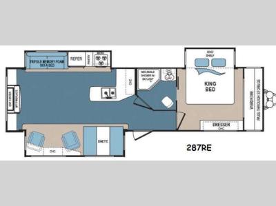 Floorplan - 2015 Dutchmen RV Denali 287RE