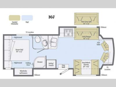 Floorplan - 2015 Itasca Cambria 30J