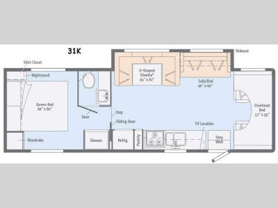 Floorplan - 2015 Itasca Spirit 31K