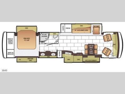 Floorplan - 2015 Newmar Ventana LE 3849