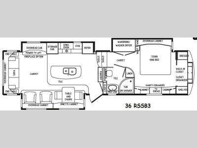 Floorplan - 2015 DRV Luxury Suites Mobile Suites 36RSSB3