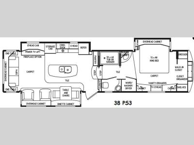 Floorplan - 2015 DRV Luxury Suites Mobile Suites 38 PS3