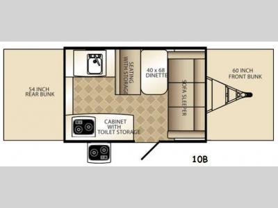 Floorplan - 2015 Palomino Basecamp 10B