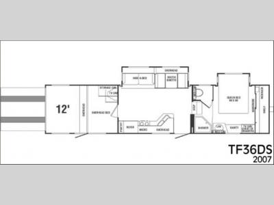 Floorplan - 2007 CrossRoads RV Cross Terrain TF36DS