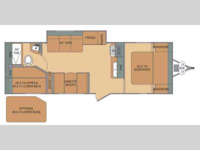 Floorplan - 2015 Shasta RVs Oasis 25RS