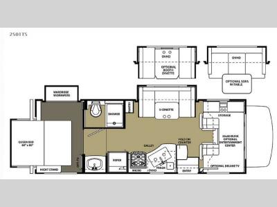 Floorplan - 2015 Forest River RV Forester 2501TS Ford