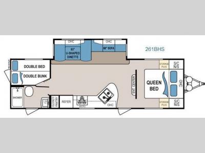 Floorplan - 2015 Dutchmen RV Dutchmen 261BHS