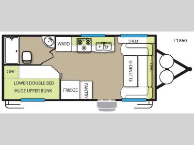 Floorplan - 2015 Forest River RV EVO T1860