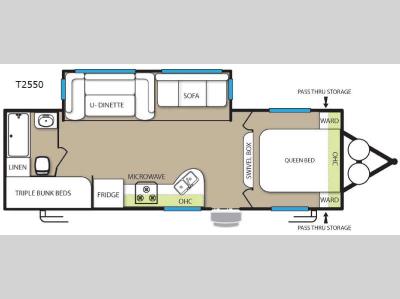 Floorplan - 2015 Forest River RV EVO T2550