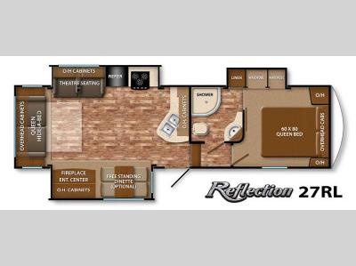 Floorplan - 2015 Grand Design Reflection 27RL