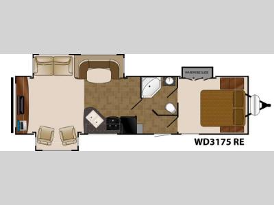Floorplan - 2015 Heartland Wilderness 3175RE